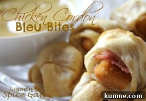 Chicken Cordon Bleu Bites
