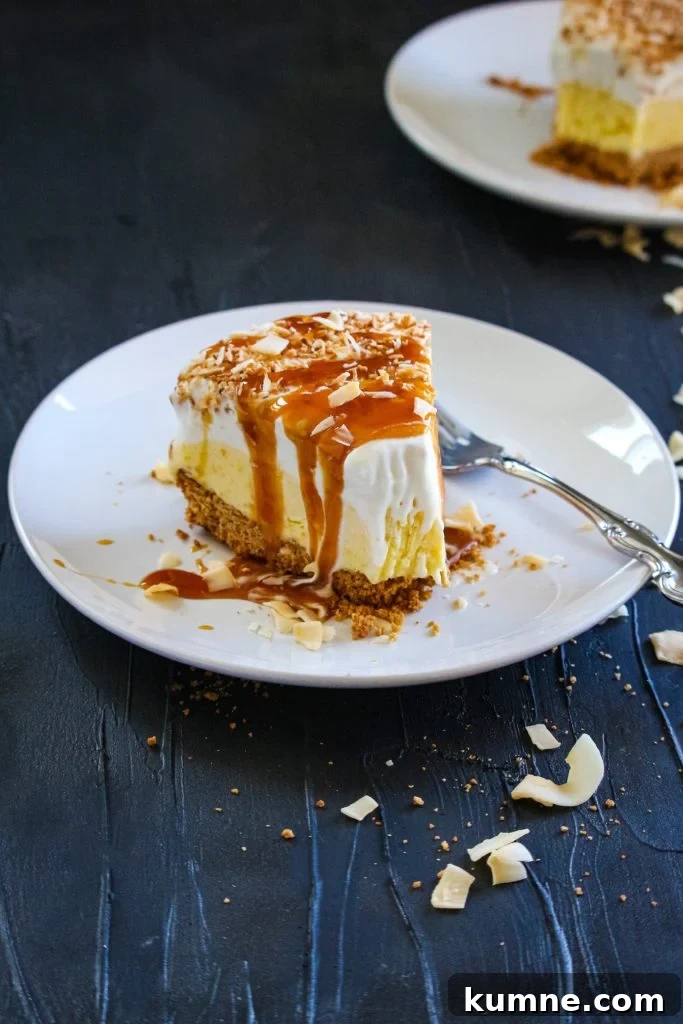 Coconut Mango Ice Cream Pie Recipe — Creamy Tropical No-Bake Dessert 4 coconut-mango Ice cream pie