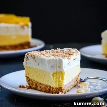 coconut-mango Ice cream pie