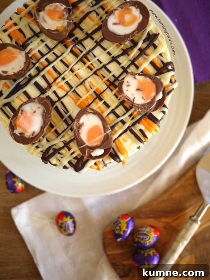 No-Bake Creme Egg Cheesecake Recipe for Spring Treat 3 This Cadbury's Creme Egg Cheesecake Recipe (No Bake!) has been viewed over a million times. The ultimate Easter chocolate make, find out what all the fuss is about... Make with Philadelphia cream cheese, whipped cream (no eggs or gelatine) this is also suitable for vegetarians. Happy Easter!