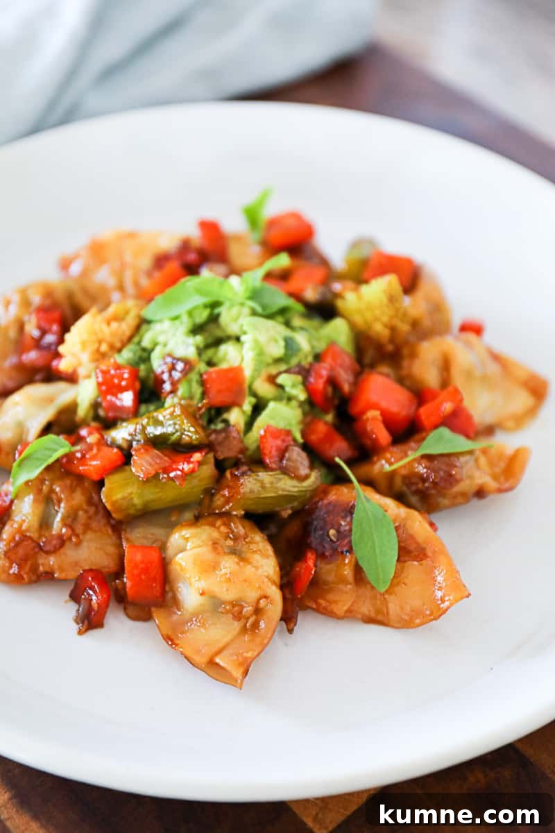 Wontons on a plate