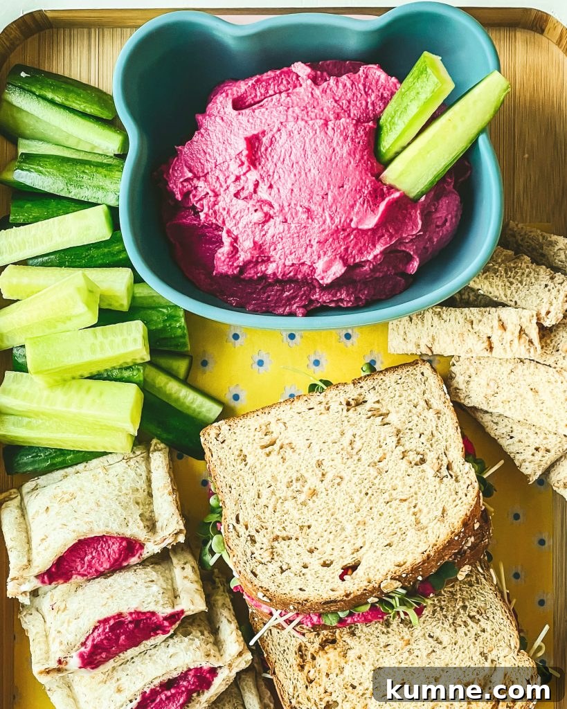 Beet hummus