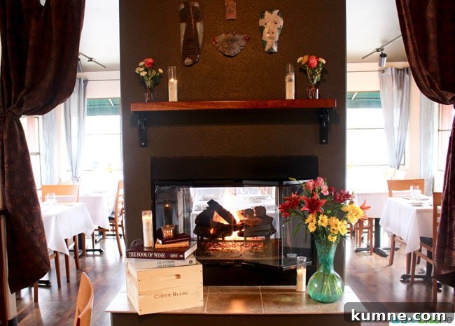 Tina’s Restaurant: Authentic Oregon Wine Country Dining Experience 6 fireplace at tina's restaurant