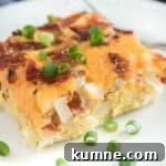 bacon hash brown casserole slice