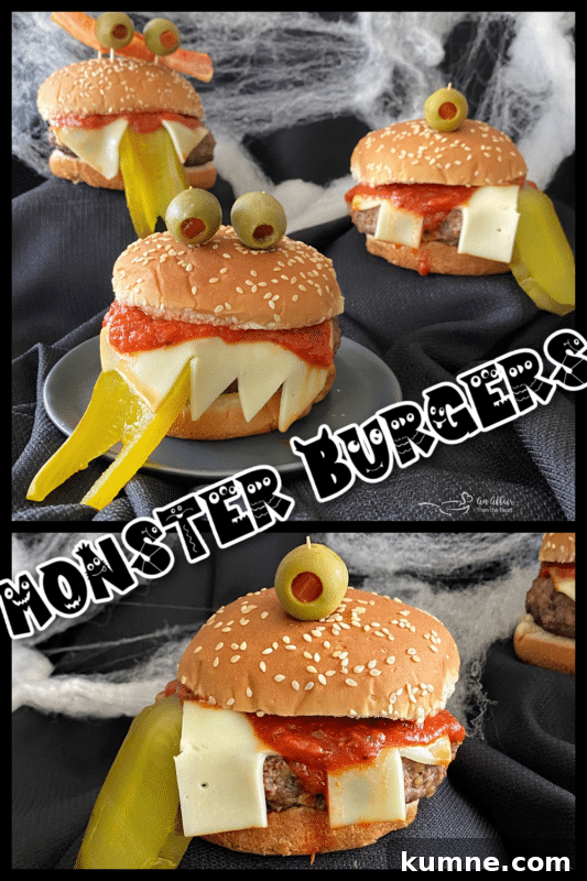 Spooky Halloween Monster Burger Recipes to Impress Guests 6 Halloween monster burger ideas