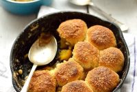 Mini Vegan Peach Cobbler for Two (or One)