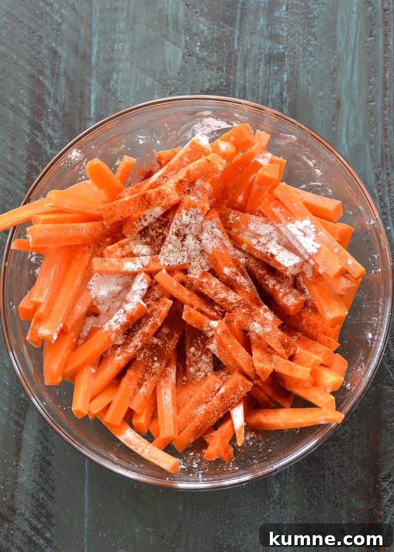 Crispy Air Fryer Carrots with Honey and Garlic 4 Try these Air Fryer Carrots for a healthy side dish ready in about 10 minutes!