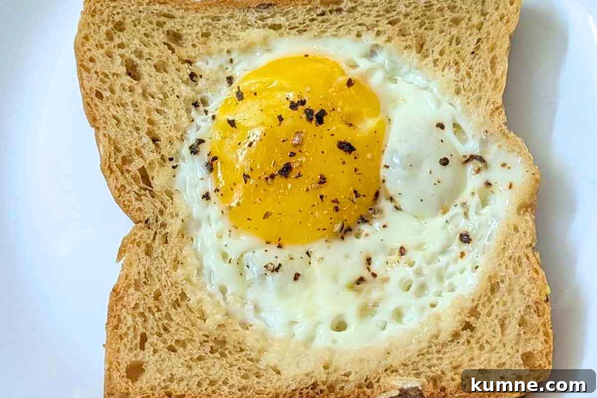 10 Air Fryer Egg Recipes to Transform Your Breakfast Routine 3 Egg toast after air frying on a plate