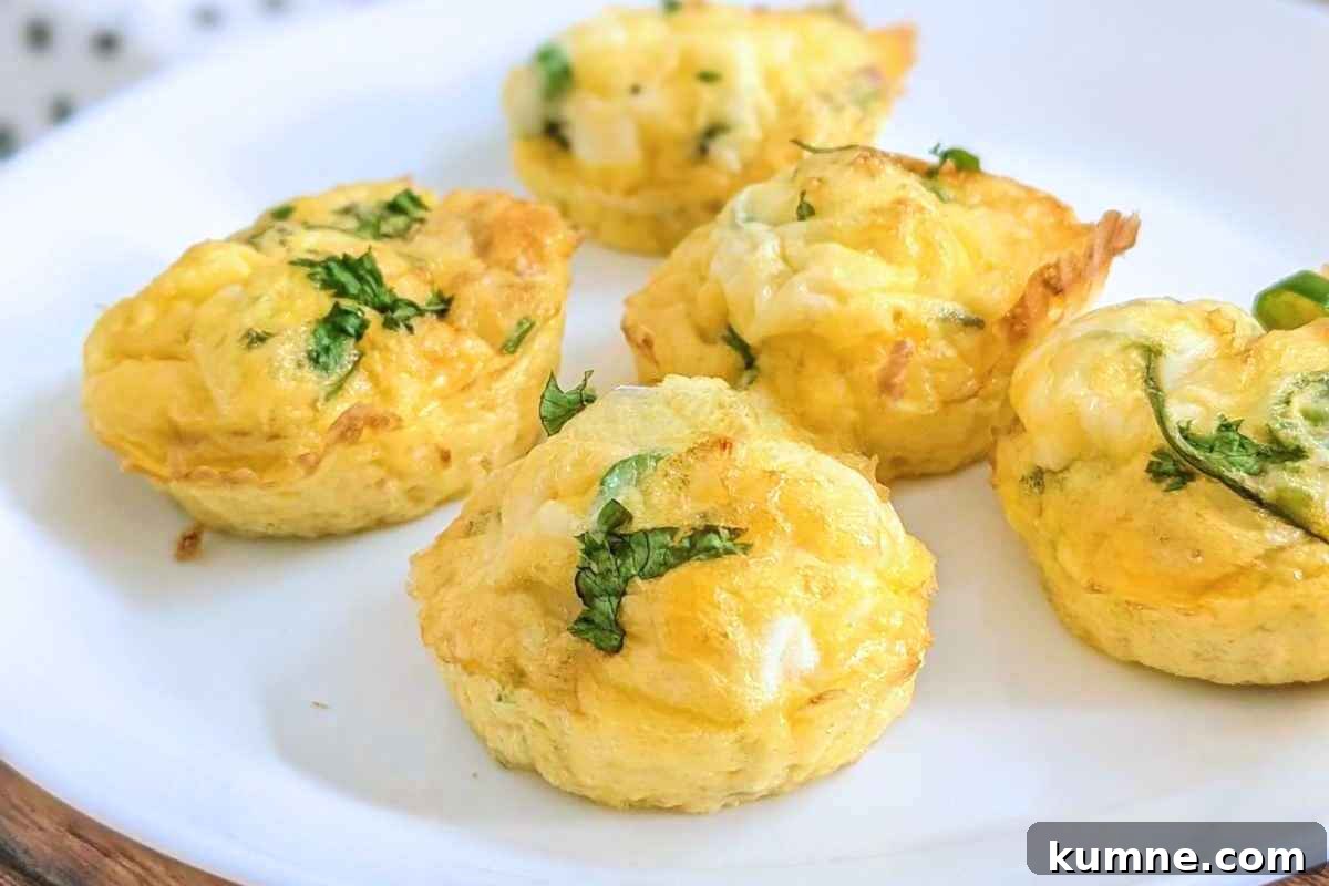 10 Air Fryer Egg Recipes to Transform Your Breakfast Routine 7 Egg bites on a plate