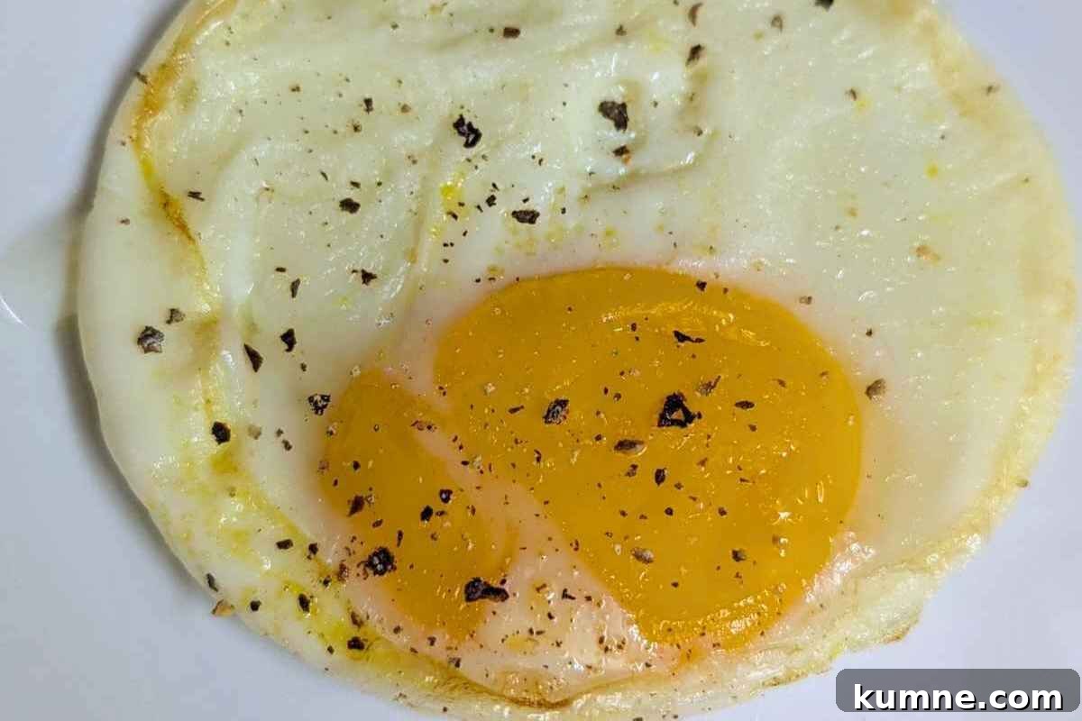10 Air Fryer Egg Recipes to Transform Your Breakfast Routine 9 Fried egg on a plate