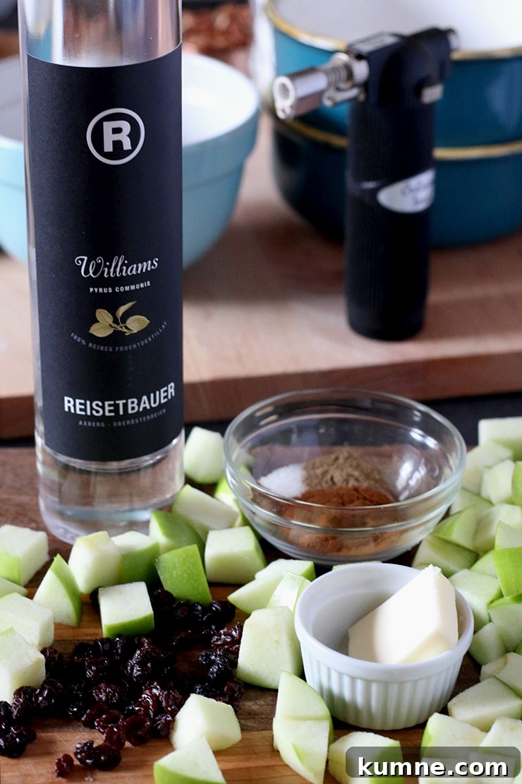 Apple Oatmeal Brulee Compote Ingredients