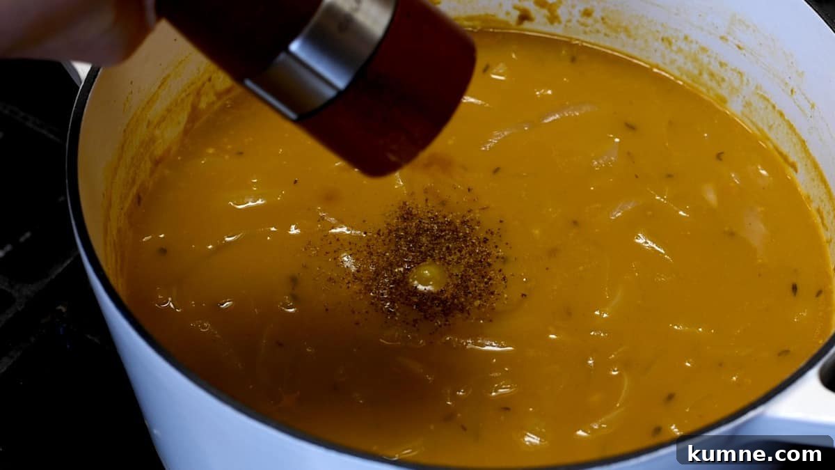 adding black pepper