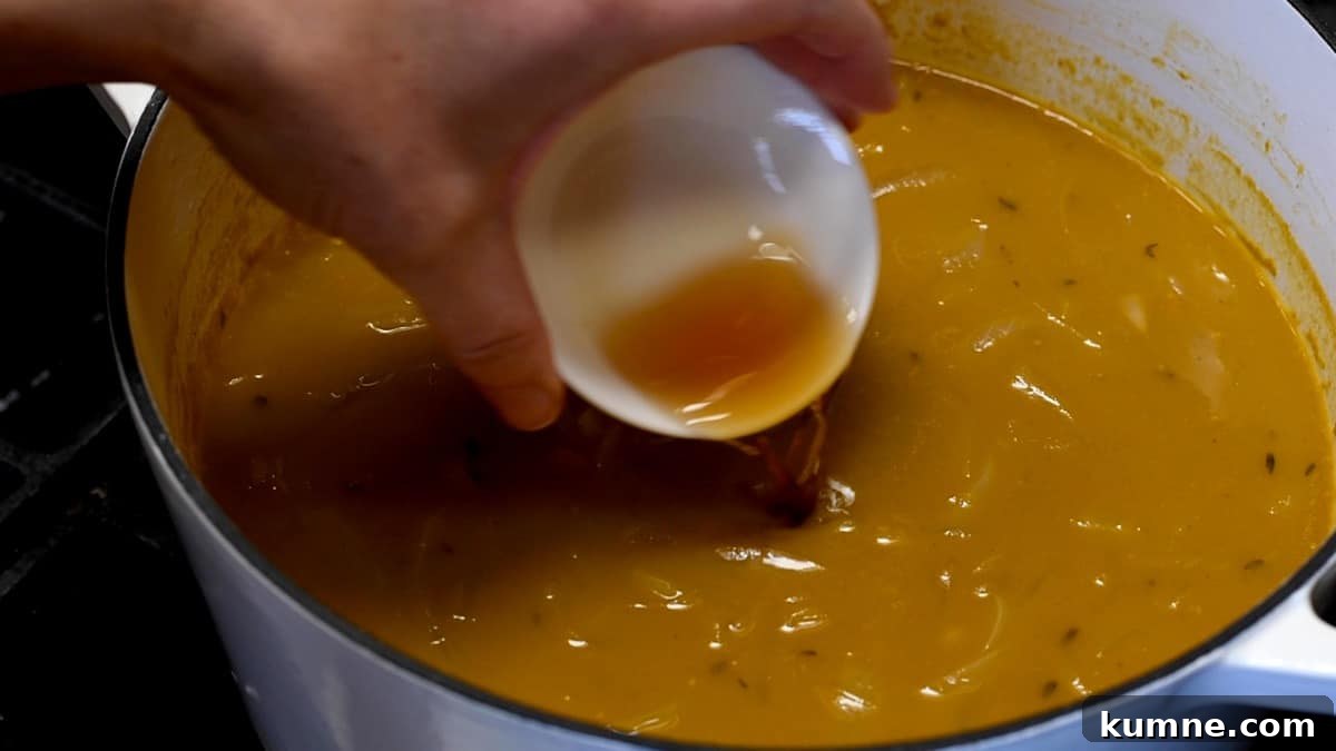 adding cognac