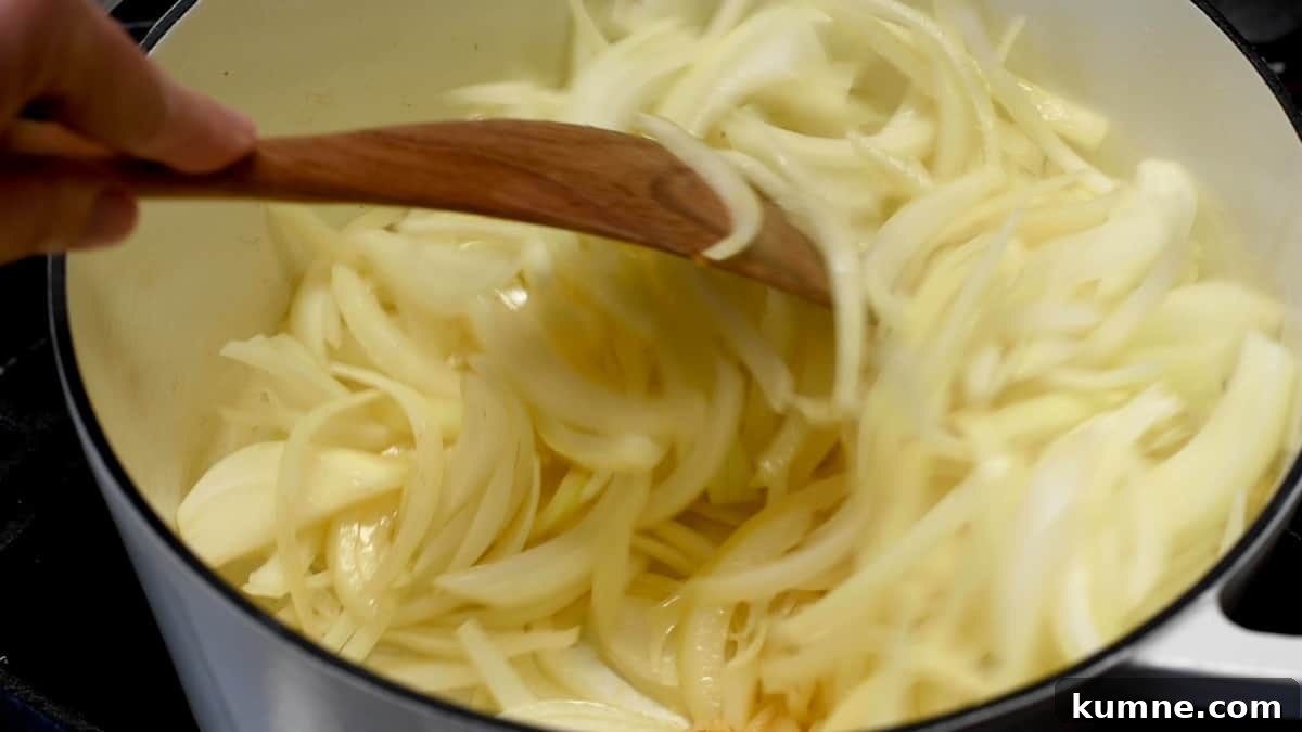 cooking onions in butter