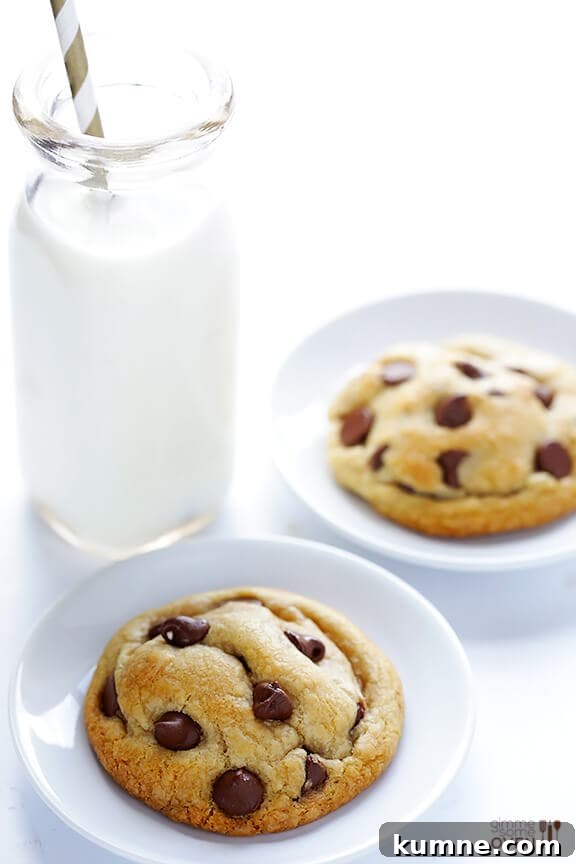 Coconut Oil Chocolate Chip Cookies -- soft, chewy, easy to make, and SO delicious | gimmesomeoven.com #dessert #cookies