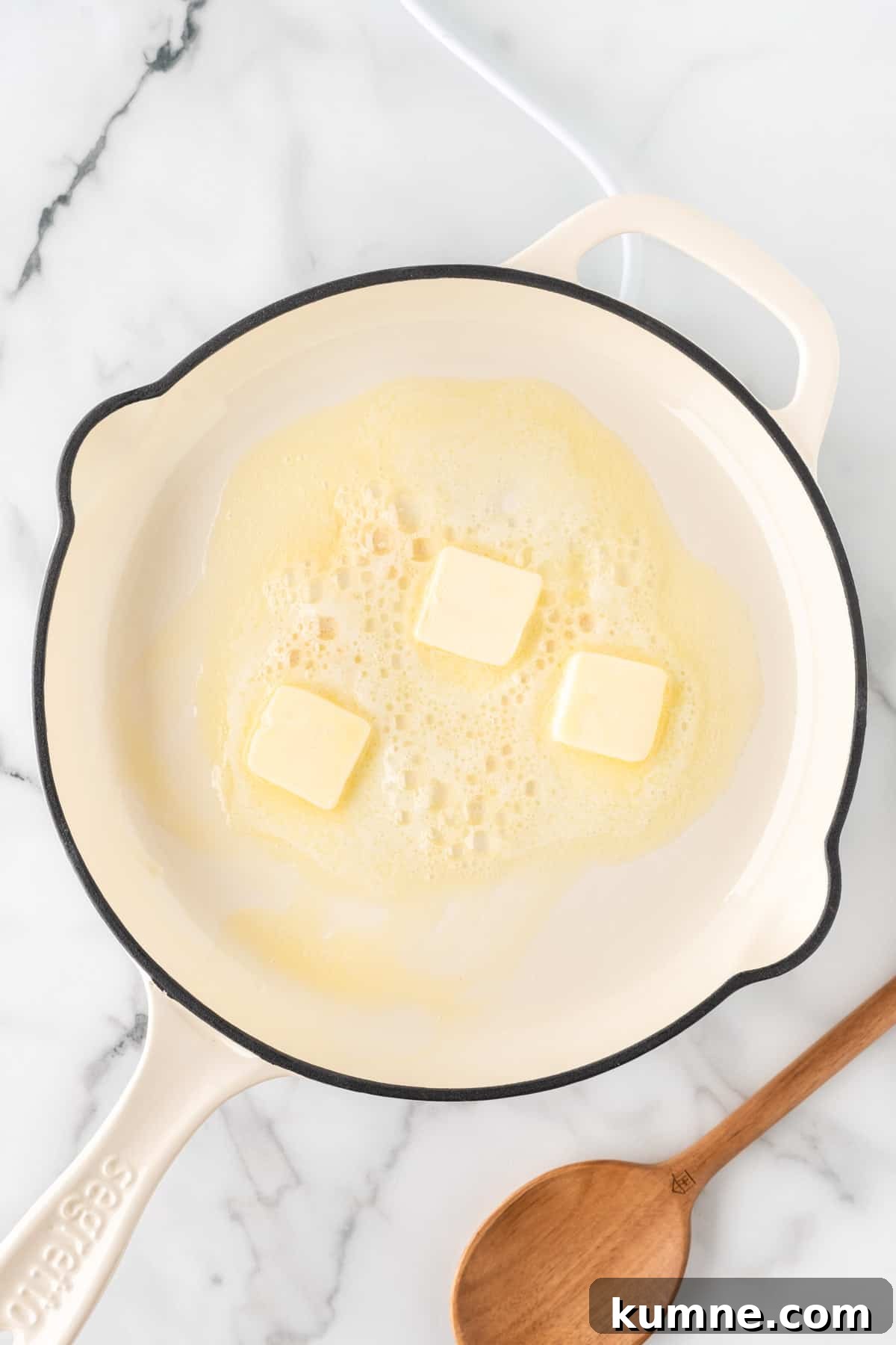 Cilantro Lime Cauliflower Rice Recipe — Zesty Low-Carb Side 6 melting butter in a skillet