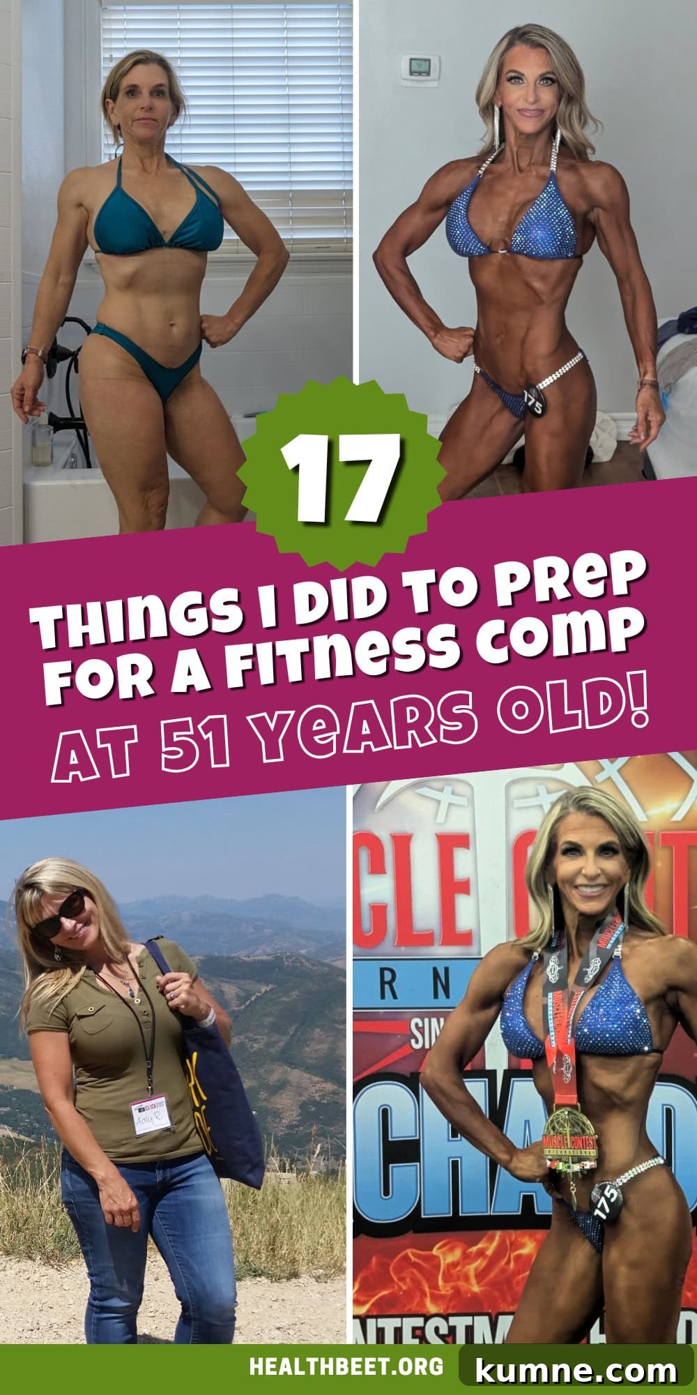 Preparing for a Women's Fitness Competition Over 50: Losing 23 lbs in 16 Weeks 6 17 things I did that helped me lose 23 lbs at 51 years old b