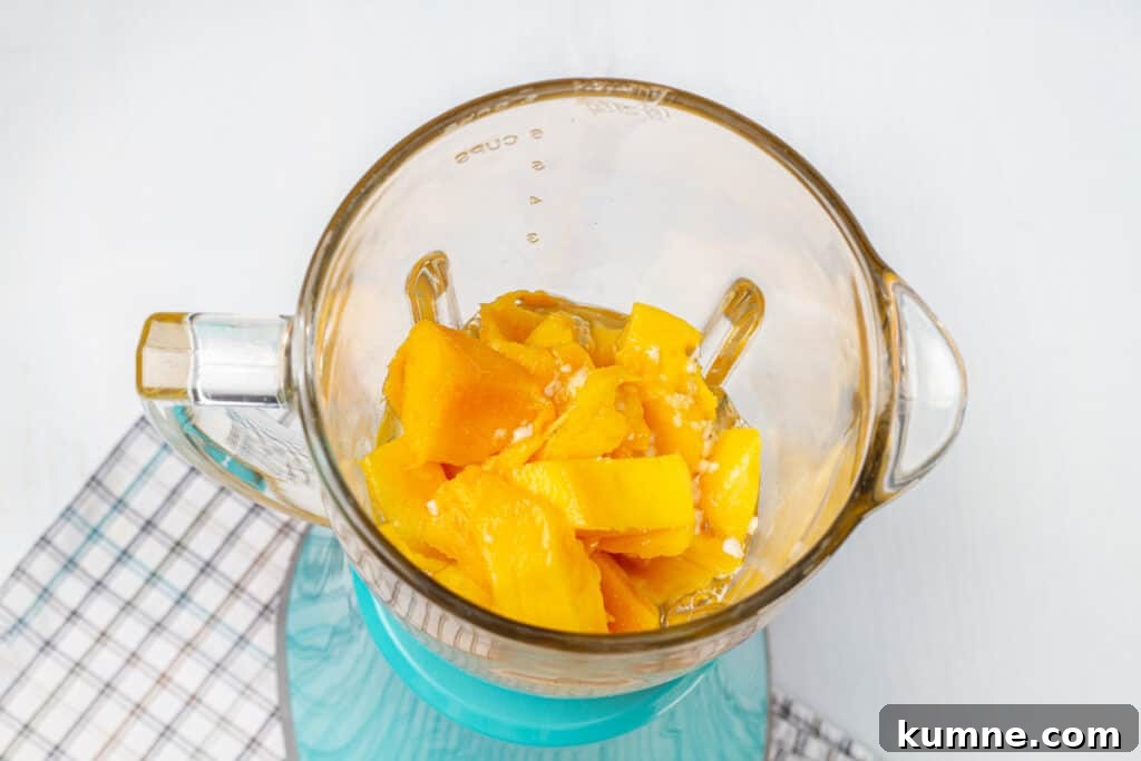 Creamy Mango Mousse Recipe: Light No-Bake Dessert in Minutes 4 mango in clear jar
