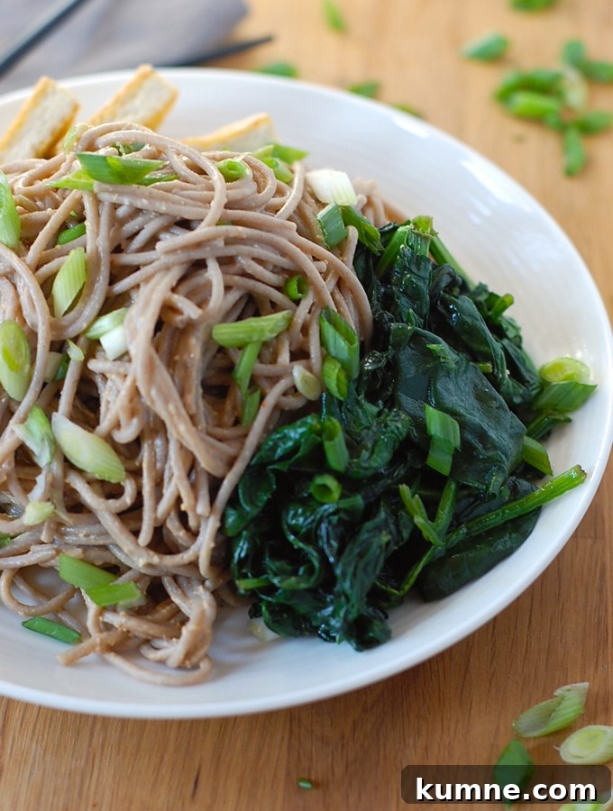 Spicy Sesame Tofu Soba Noodles — Vegan & Gluten-Free 4 Soba Noodles 2