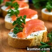 Smoked Salmon Cream Cheese Tea Sandwiches