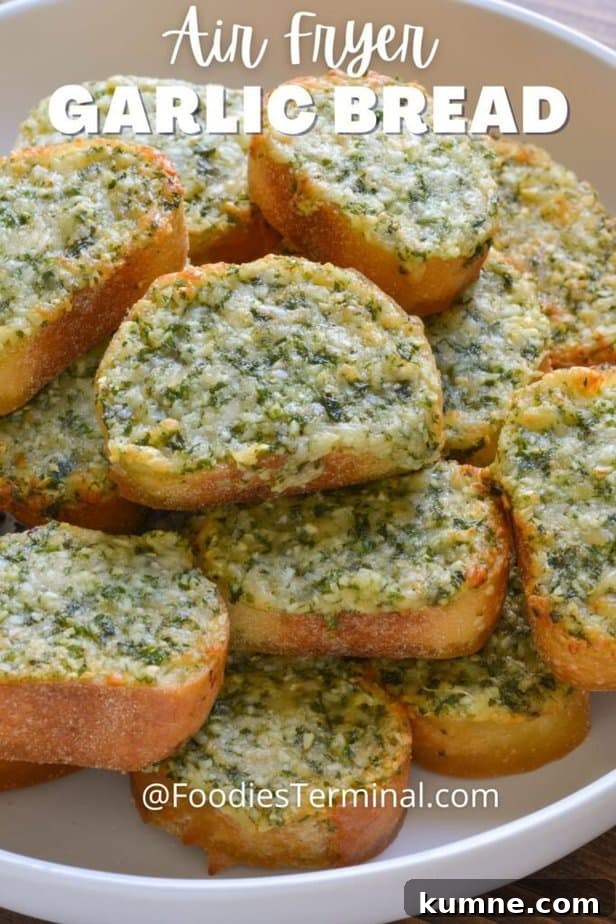 Crispy Garlic Bread in the Air Fryer: Quick and Flavorful 7 finished garlic bread