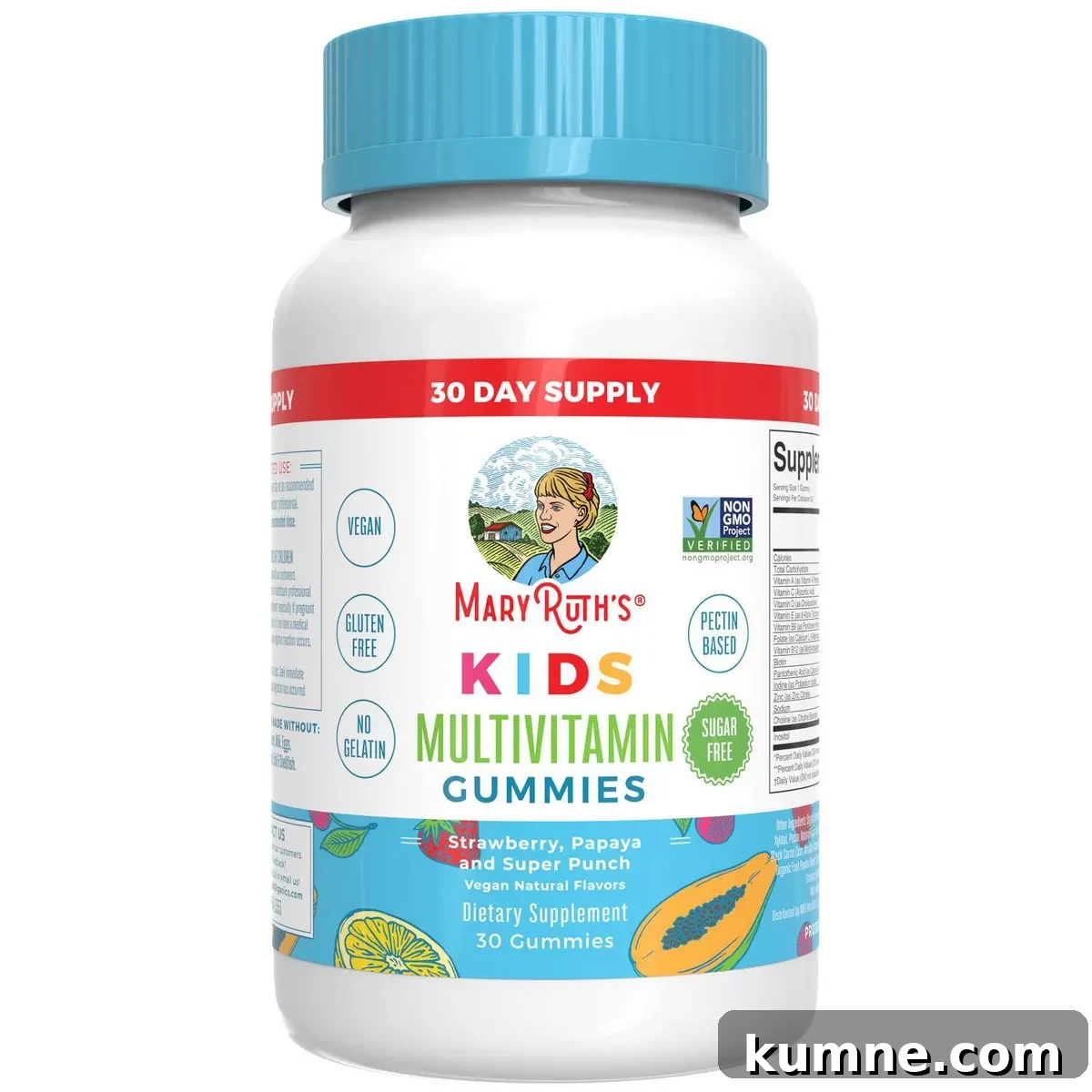 Organic Kids Vitamins: Top Picks Without Artificial Additives 3 a bottle of Mary Ruth's Kids Multivitamin Gummies