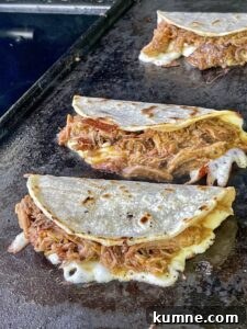 pulled pork tacos on the grill