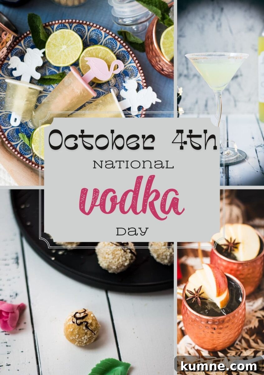 Celebrate national Vodka day on October 4th with these delicious recipes!