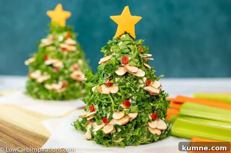 Keto-Friendly Veggie Christmas Tree Appetizer for Holidays 4 Keto Vegetable Christmas Tree
