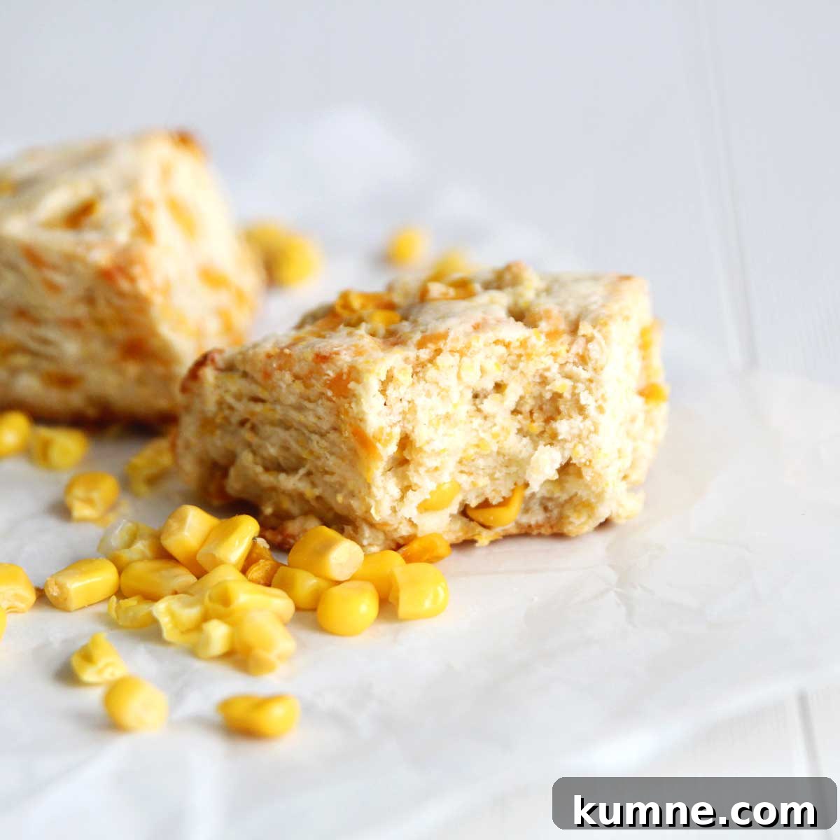 Homemade Savory Corn Scones with Sour Cream