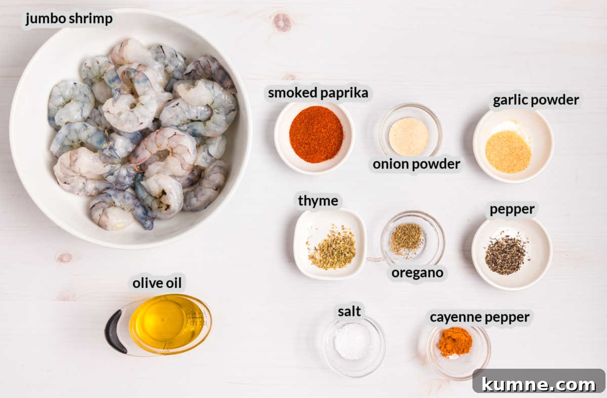Grilled Blackened Shrimp Supply Image
