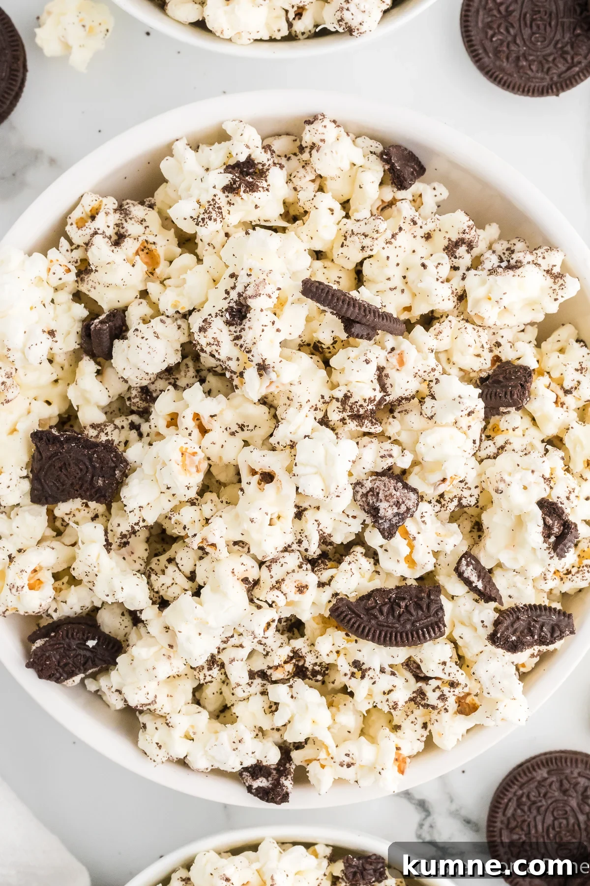 Popcorn in a bowl.
