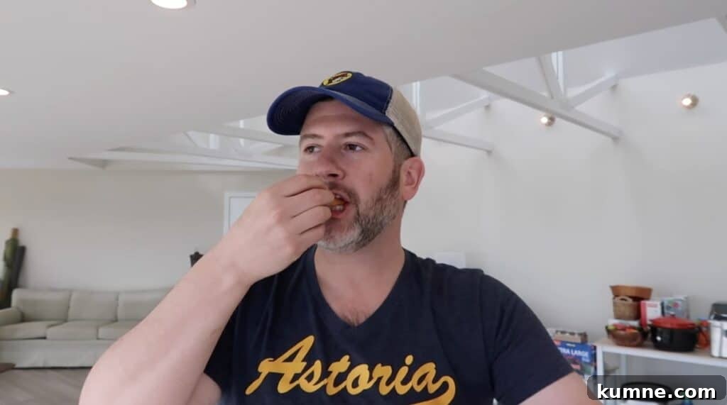 Man eating French fry
