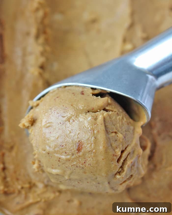 Creamy Almond Butter Ice Cream Recipe for Homemade Dessert 4 Paleo Almond Butter Molasses Ice Cream