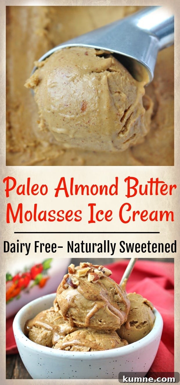 Creamy Almond Butter Ice Cream Recipe for Homemade Dessert 9 Paleo Almond Butter Molasses Ice Cream