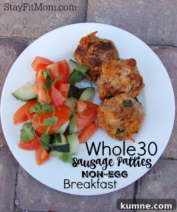 The perfect Whole30 Breakfast option that's egg free; Whole30 Breakfast Sausage