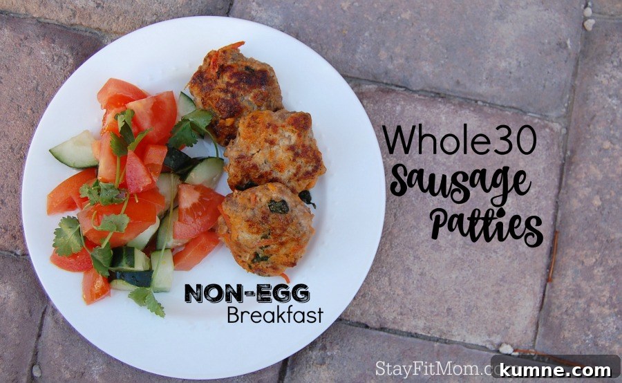 The perfect Whole30 Breakfast option that's egg free; Whole30 Breakfast Sausage
