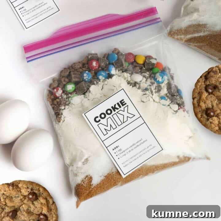 DIY cookie dough mix
