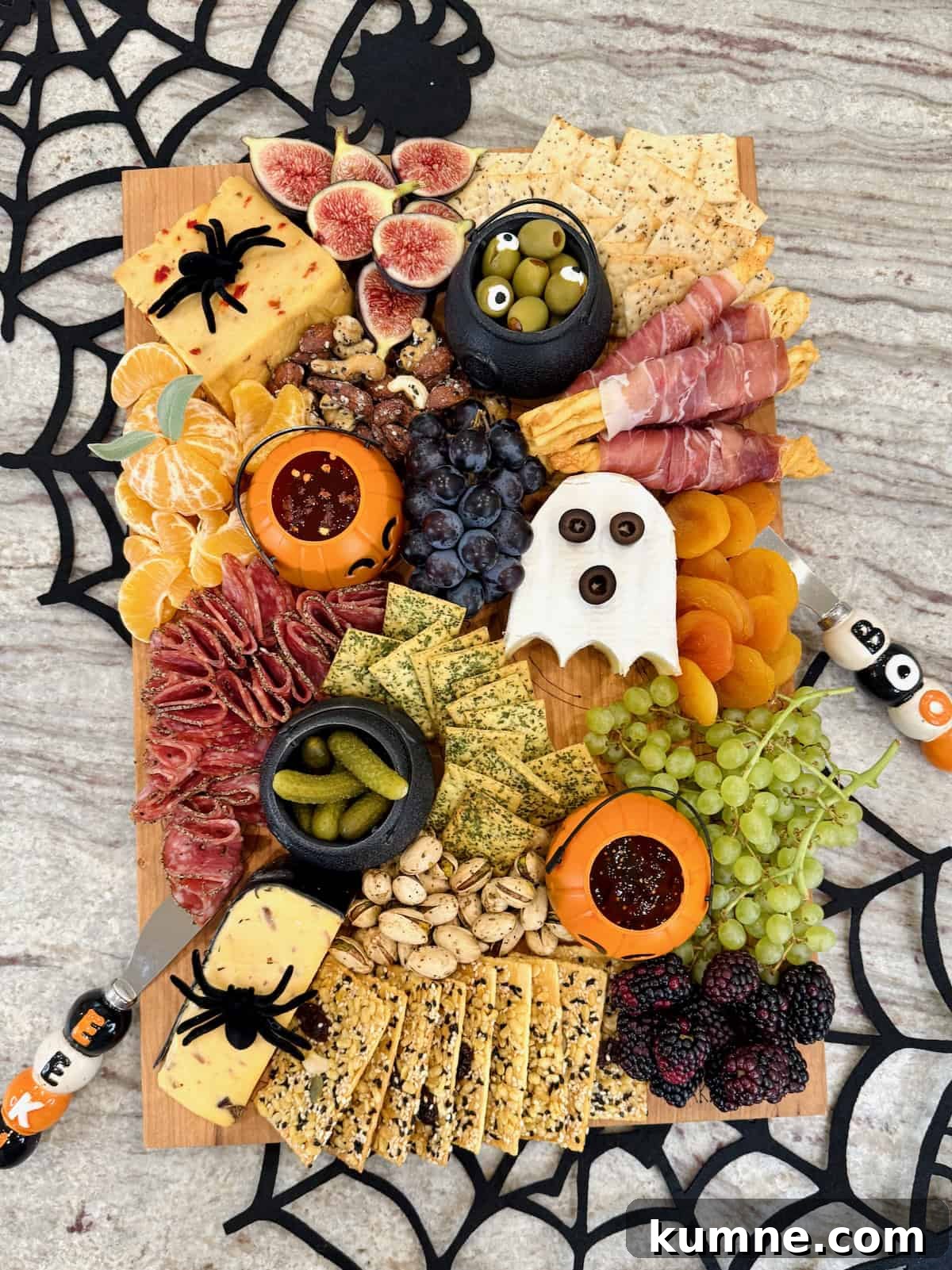 Halloween Guest Signature Board Ideas for Parties and Events 2 The BakerMama's signature board filled in with Halloween themed foods.