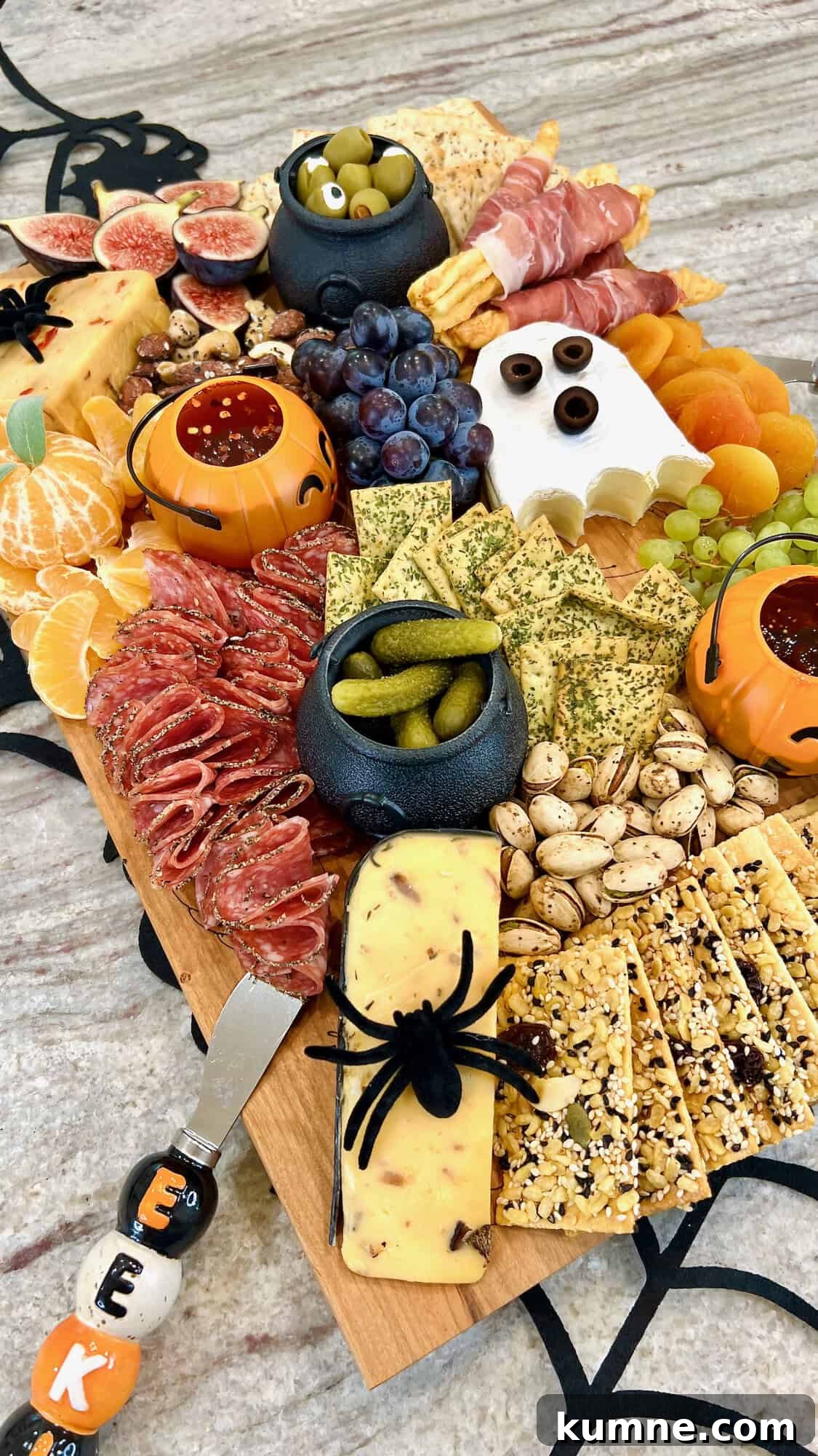 Halloween Guest Signature Board Ideas for Parties and Events 5 The BakerMama's signature board filled in with Halloween themed foods.
