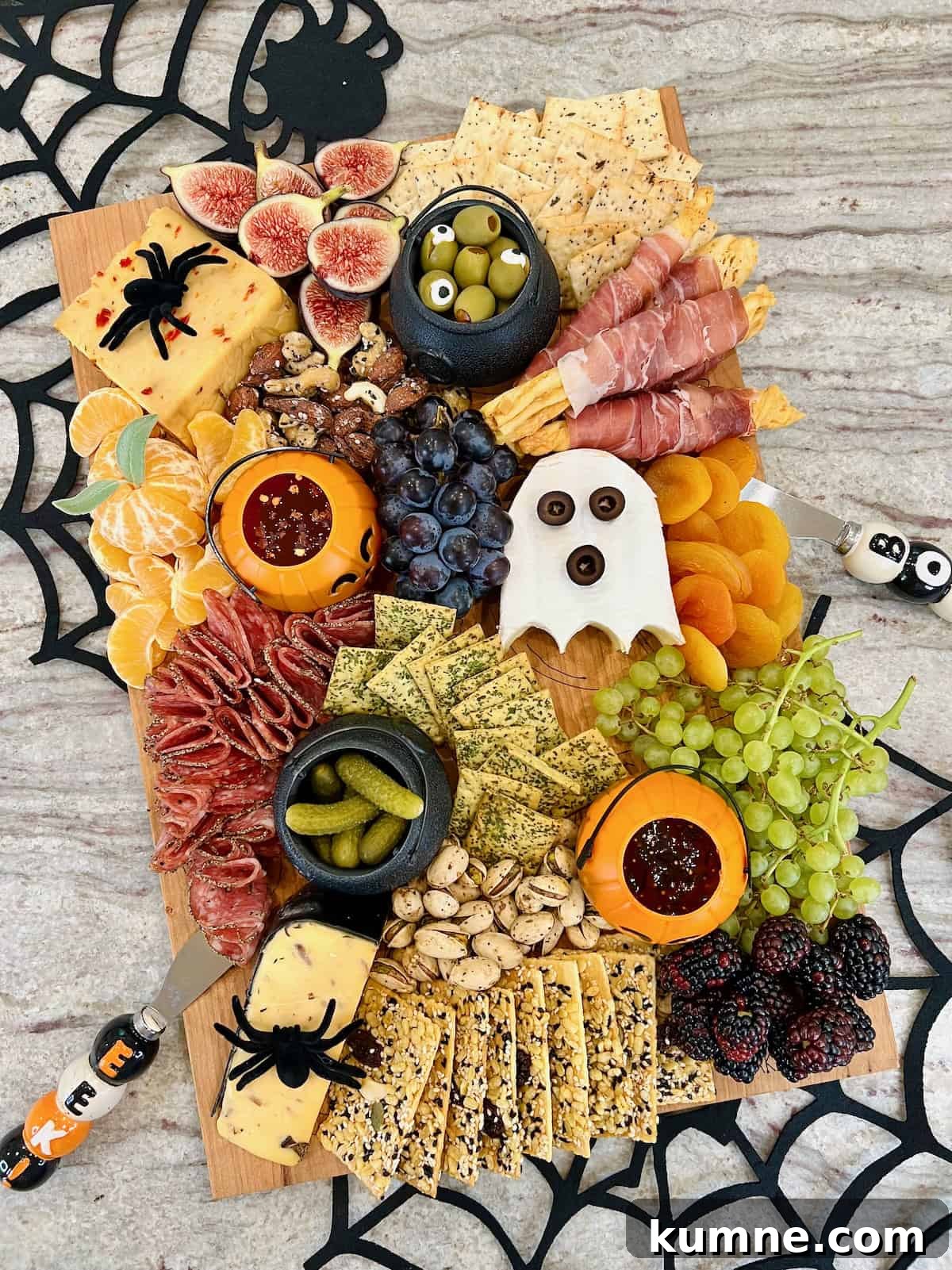 Halloween Guest Signature Board Ideas for Parties and Events 6 The BakerMama's signature board filled in with Halloween themed foods.