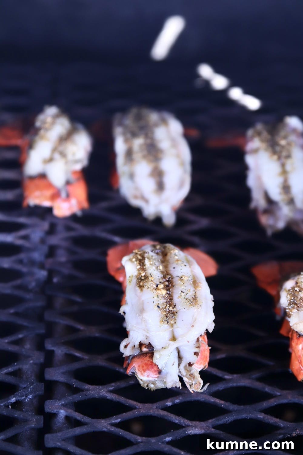 Garlic Butter Lobster Tails Recipe — Succulent Oven-Baked Lobster 8 Grilled garlic butter lobster tails on a grill