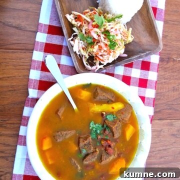 Hearty Red Bean Soup with Beef and Pumpkin for Cozy Meals 71 Red Bean Soup with Beef and Pumpkin |mycolombianrecipes.com