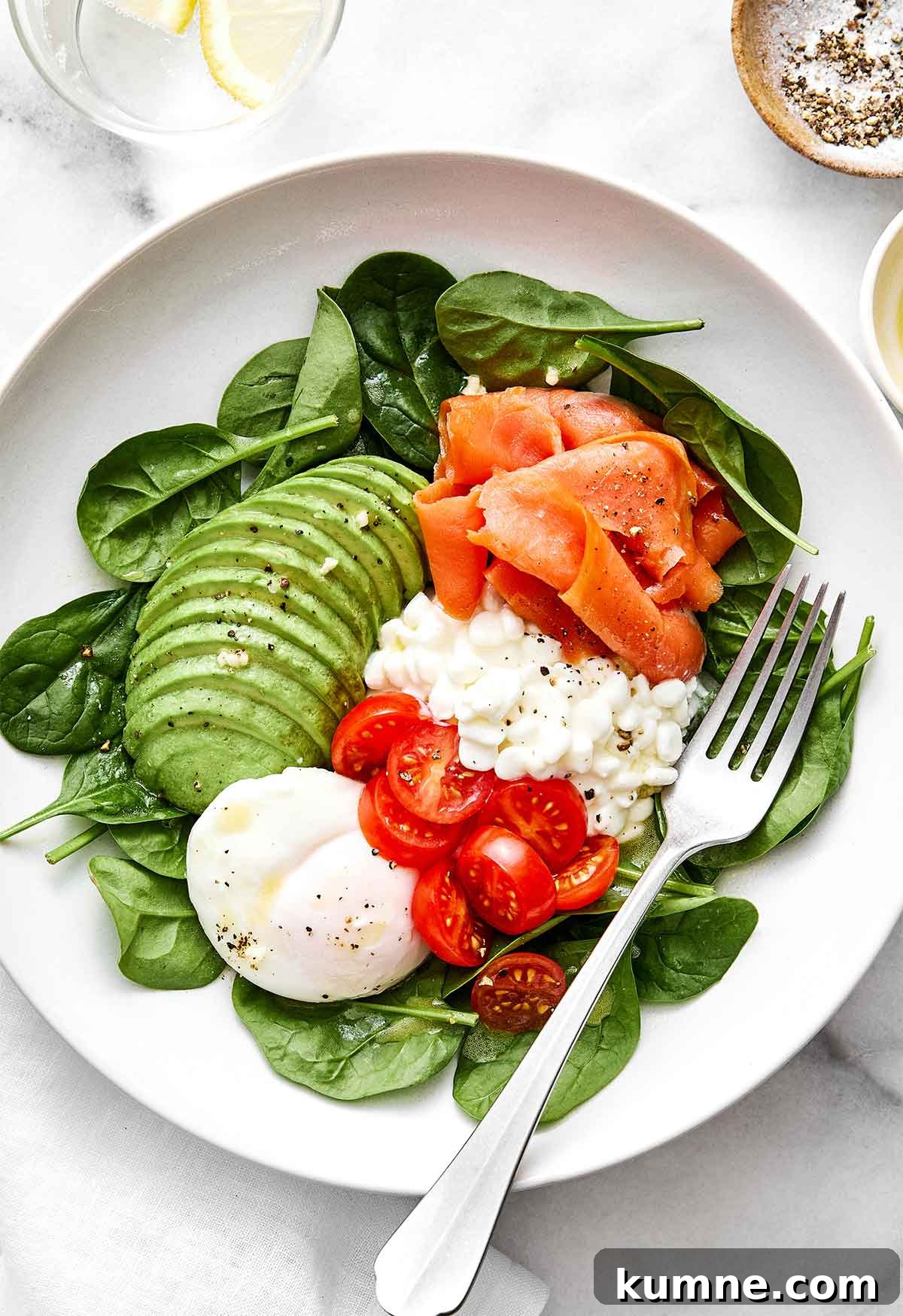 Breakfast protein bowl recipe.