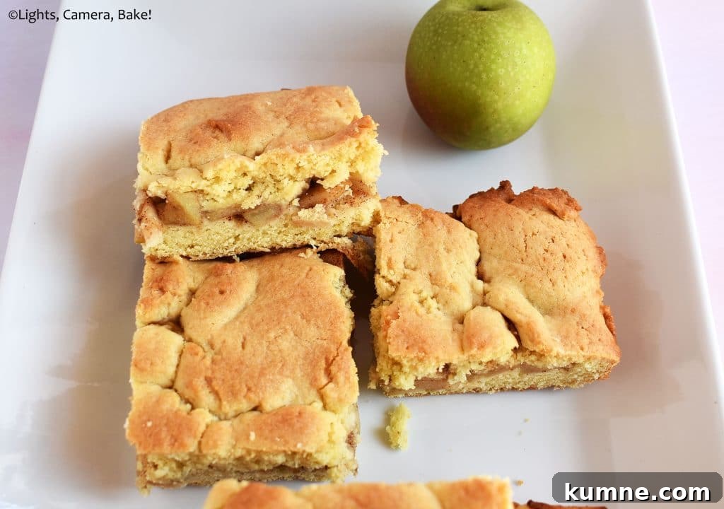 Classic Apple Shortcake Recipe: Flaky Biscuit Apple Dessert 3 Apple and pieces of apple shortcake on a plate.