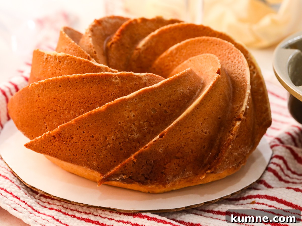 Swirl baked bundt pan