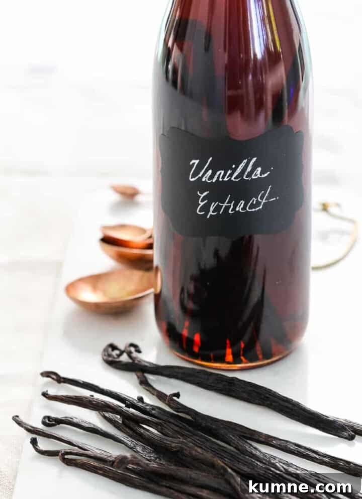 Vanilla extract bottle