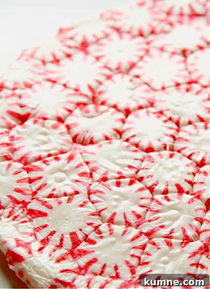 Peppermint candy plate