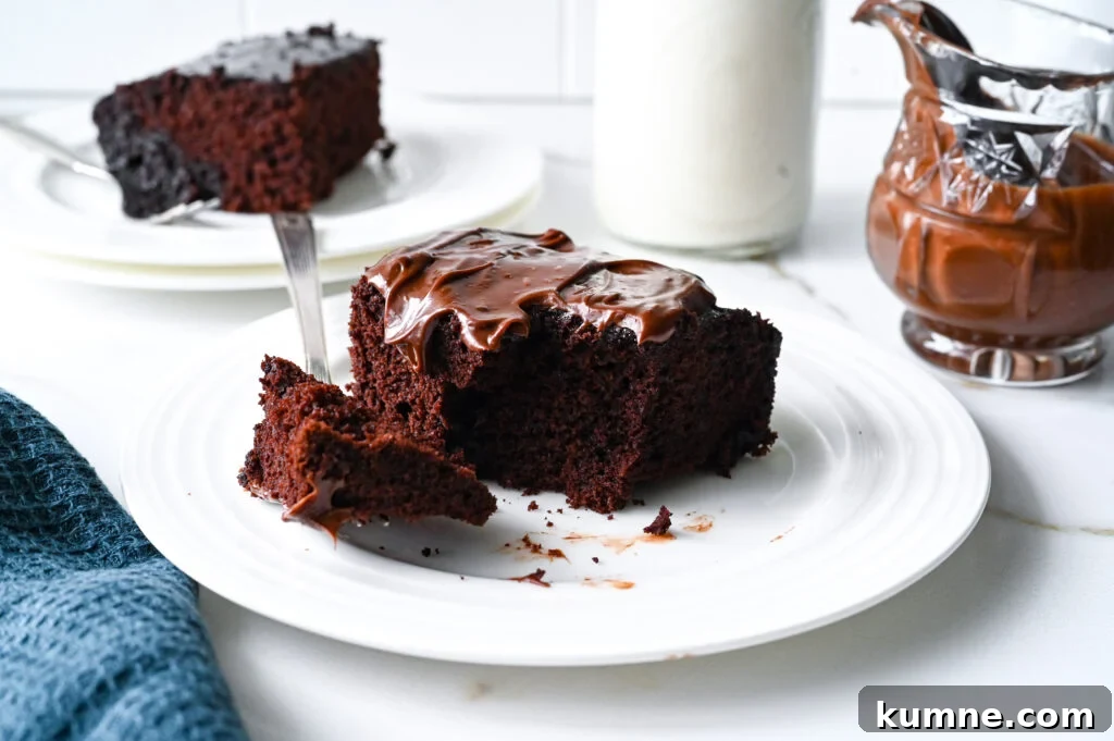 Sokolatopita, a Greek chocolate cake soaked in syrup.