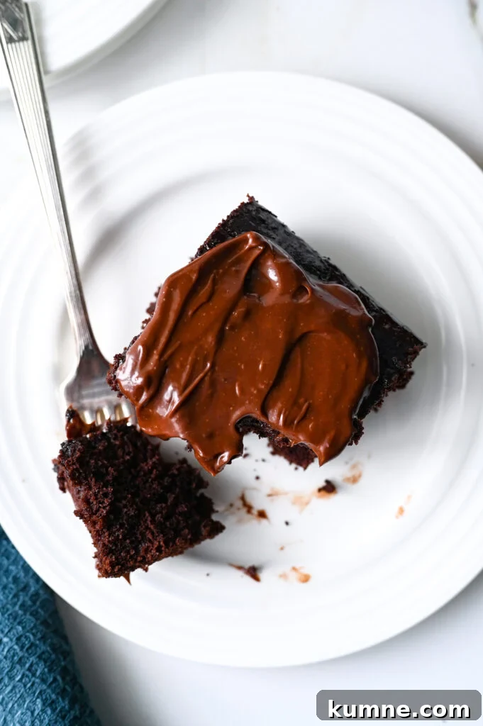 Sokolatopita, a Greek chocolate cake soaked in syrup.